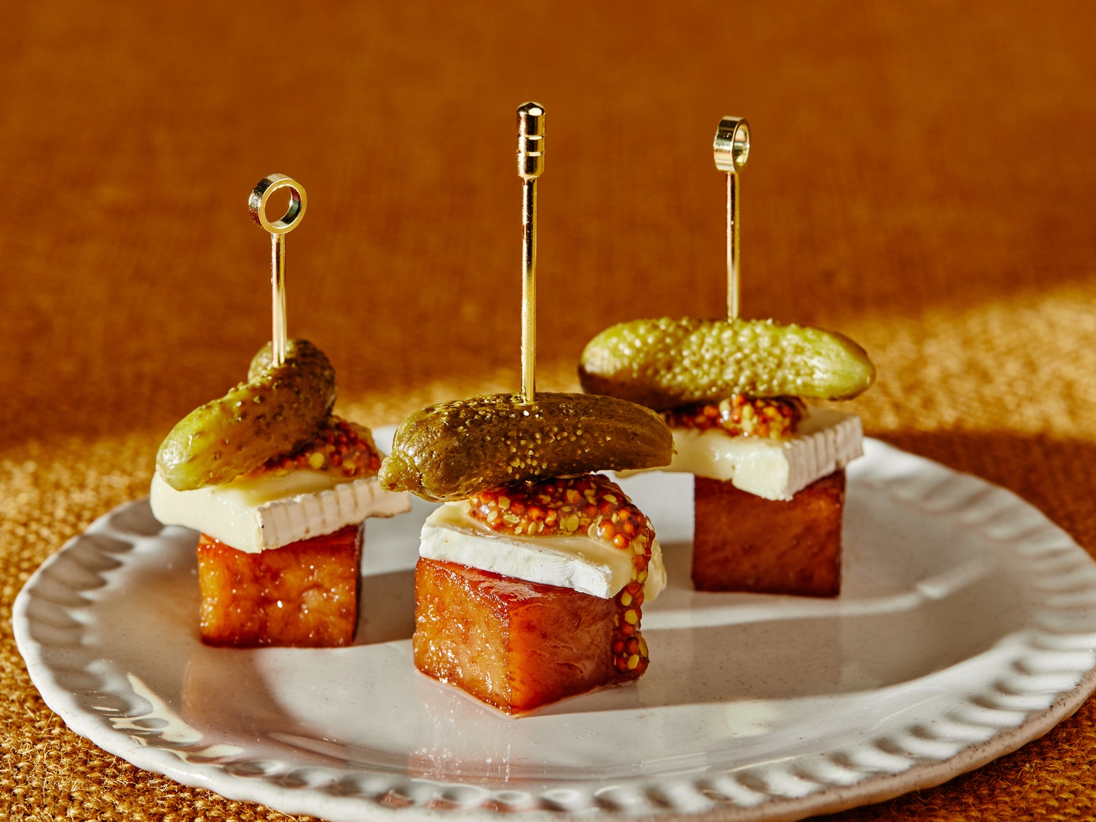 Spam and Brie Bites